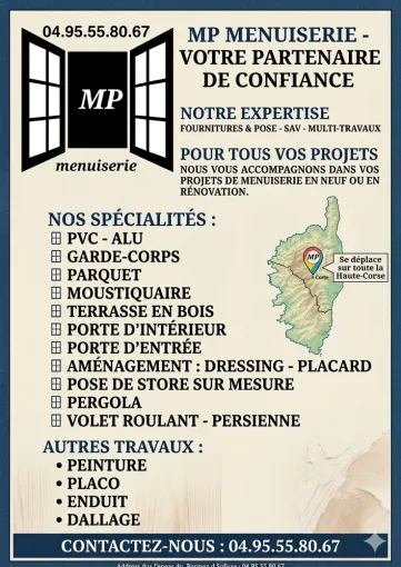 Mp menuiserie, Bastia, MP MENUISERIE