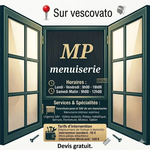 Mp menuiserie, Bastia, MP MENUISERIE